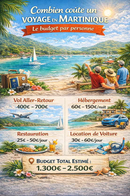 Combien coûte un voyage en Martinique Combien coûte un voyage en Martinique