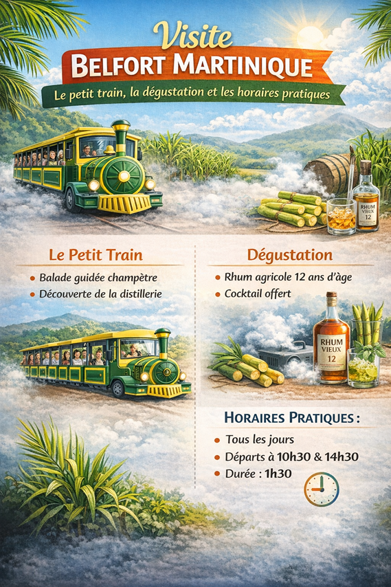 visite belfort martinique le petit train la degustation et les horaires pratiques